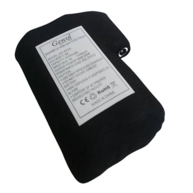 Kain hitam dibungkus paket baterai 18650 li ion 2S1P 7.4V 2000mAh 2200mAh 2600mAh 3500mAh paket baterai untuk sarung tangan yang dipanaskan