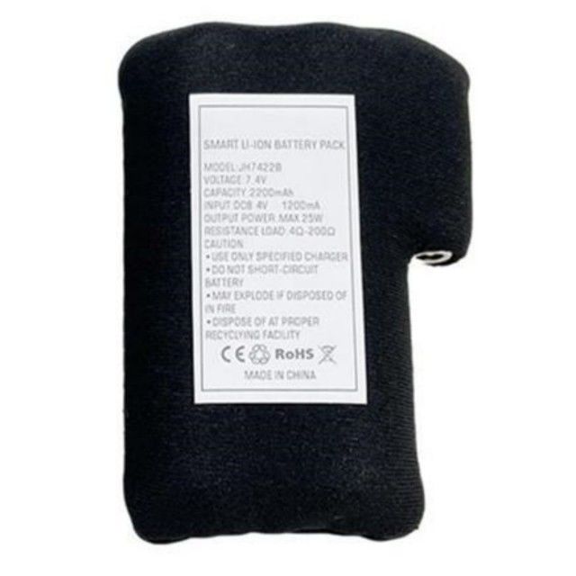 Kain hitam dibungkus paket baterai 18650 li ion 2S1P 7.4V 2000mAh 2200mAh 2600mAh 3500mAh paket baterai untuk sarung tangan yang dipanaskan