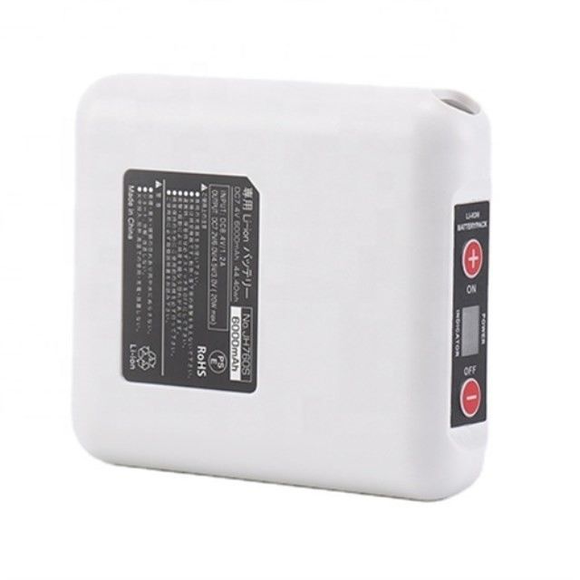 ABS Pakaian Pemanas Baterai 7.4V 4400mAh DC3.5x1.35mm Port Pengisian Lubang