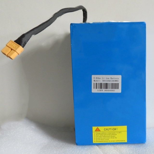 Baterai Lithium 36 Volt yang disesuaikan Paket 10ah 36v 10s4p MSDS UN38.3 Untuk Ebike