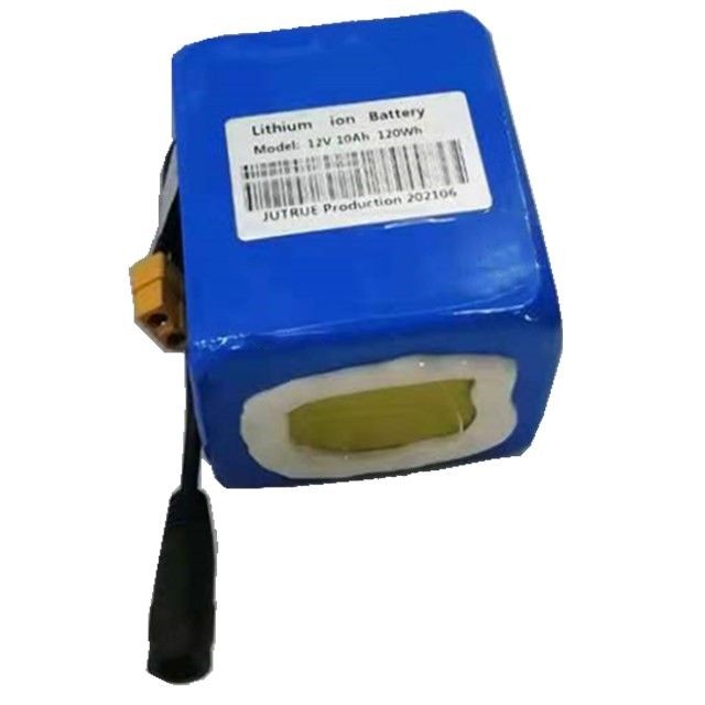 Baterai lithium 12 volt 10ah 18650 3 sel dalam seri dengan colokan XT60