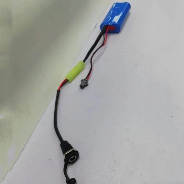 Custom 18650 Li-ion Battery Pack 2Cells In Series With Barrel Connector DC5521 Wanita