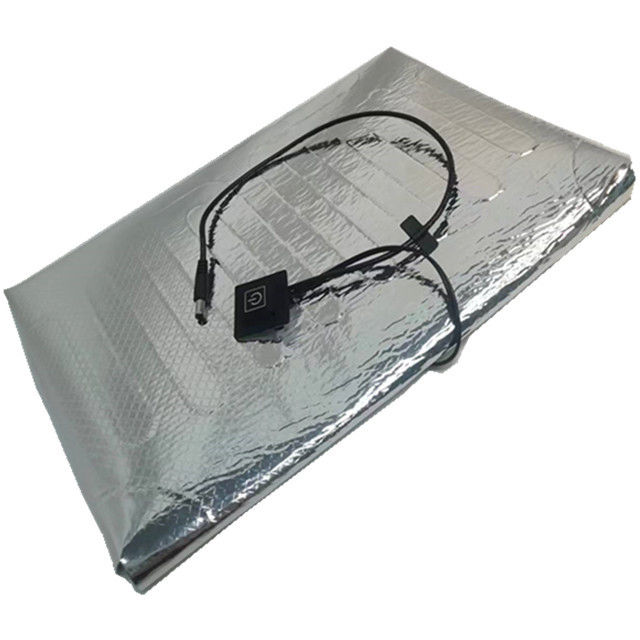 12V Aluminium Foil Bantalan Pemanas Ukuran 25x25cm 30x30cm 35x35cm Untuk Pengiriman Makanan