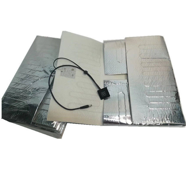 12V Aluminium Foil Bantalan Pemanas Ukuran 25x25cm 30x30cm 35x35cm Untuk Pengiriman Makanan