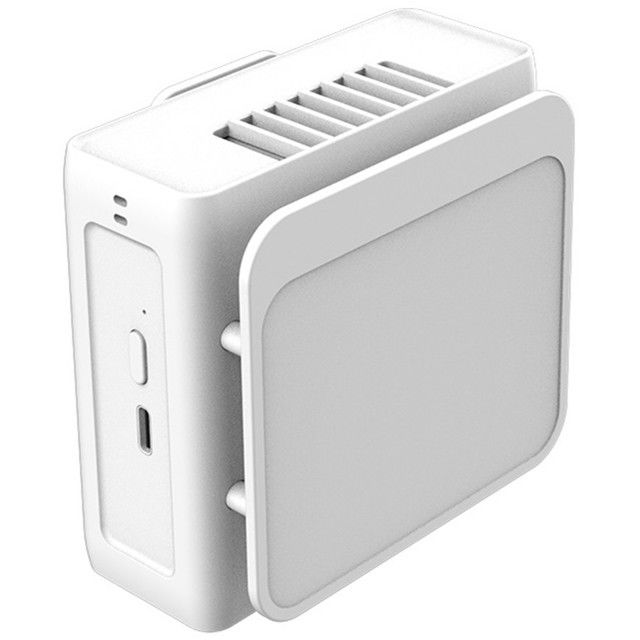 Tipe C Pengisian Portable Pinggang Fan 3 Kecepatan Angin Dibangun Di 5000mah Baterai