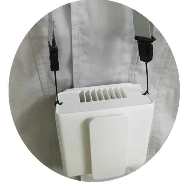 Multi fungsi penggemar sabuk pribadi menggantung di leher pinggang klip kipas built-in 5000mAh baterai 5V USB portable wearable kipas