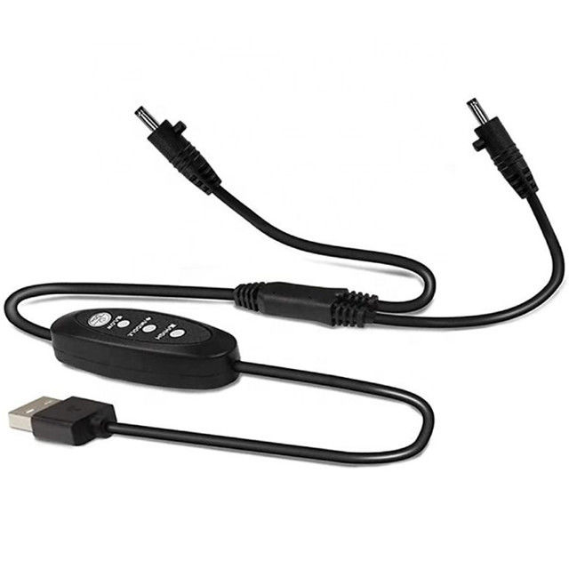 Kabel Usb Dc Tegangan Rendah 13cm Kabel Sakelar Daya Usb Sudut Lurus