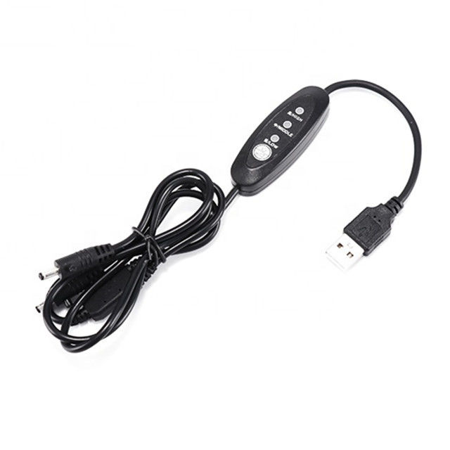Kabel Usb Dc Tegangan Rendah 13cm Kabel Sakelar Daya Usb Sudut Lurus