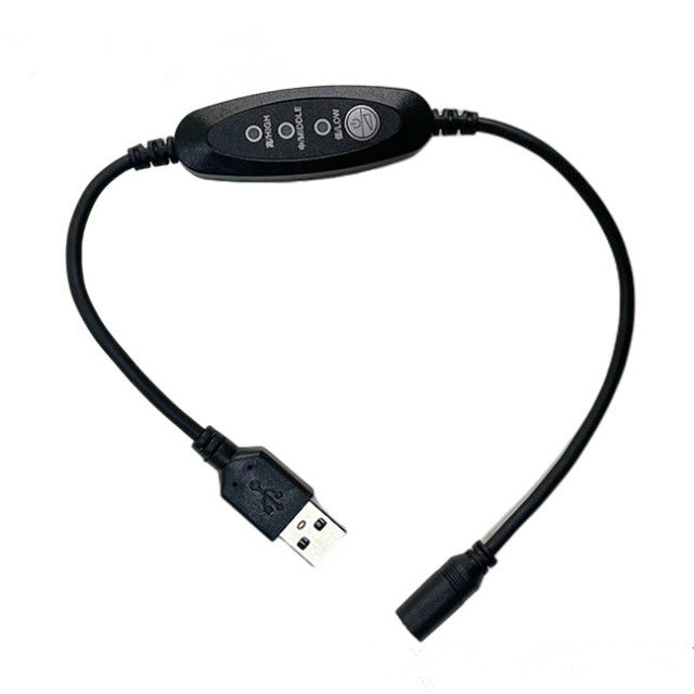 Kabel Usb Dc Tegangan Rendah 13cm Kabel Sakelar Daya Usb Sudut Lurus
