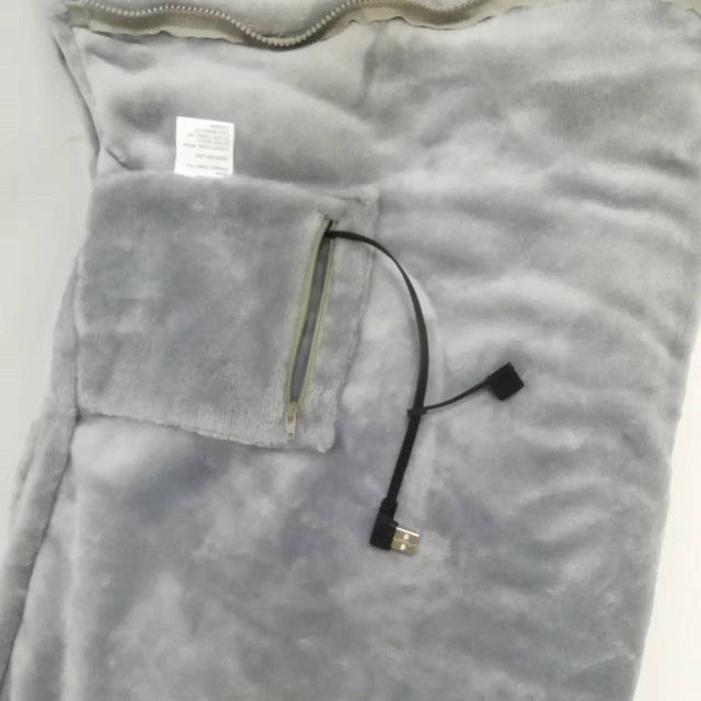 Selimut Inframerah Dipanaskan Tegangan Rendah 80 X 150cm Sprei Aman Dipanaskan Dengan USB