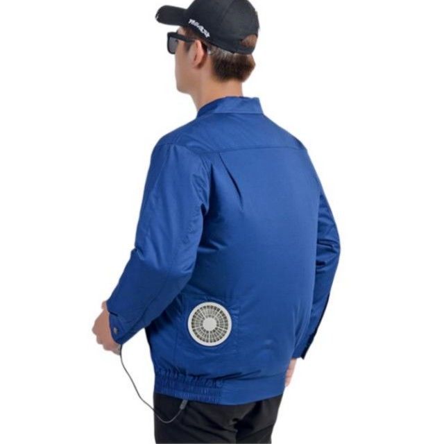 Baterai Power Fan Cooled Jacket Kain Wol Untuk Pakaian Kerja Wanita Pria