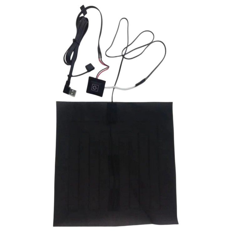 Pakaian Custom Padding Pemanas 24*24cm Untuk Bantal Pemanas 5V Dengan USB Bend Head