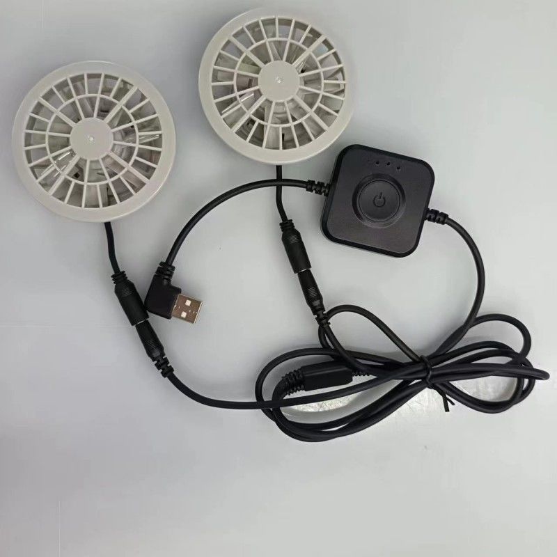 Jepang Brushless Motor AC Vest Fan kecil Dua kipas dalam satu ringan