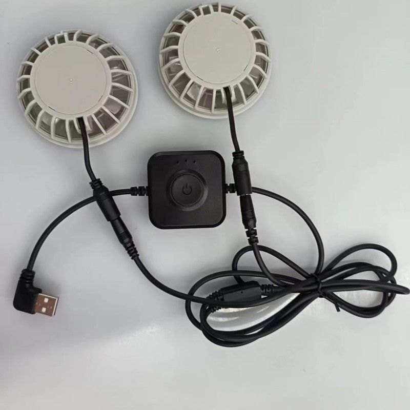 Jepang Brushless Motor AC Vest Fan kecil Dua kipas dalam satu ringan
