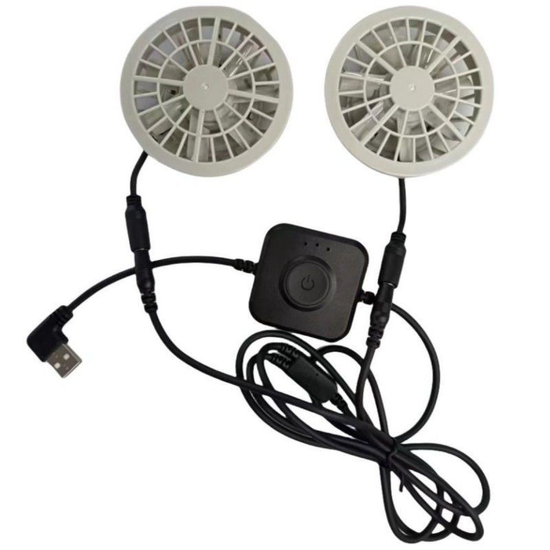 Jepang Brushless Motor AC Vest Fan kecil Dua kipas dalam satu ringan