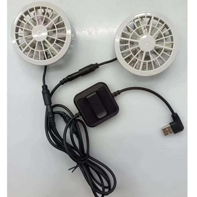 Jepang Brushless Motor AC Vest Fan kecil Dua kipas dalam satu ringan