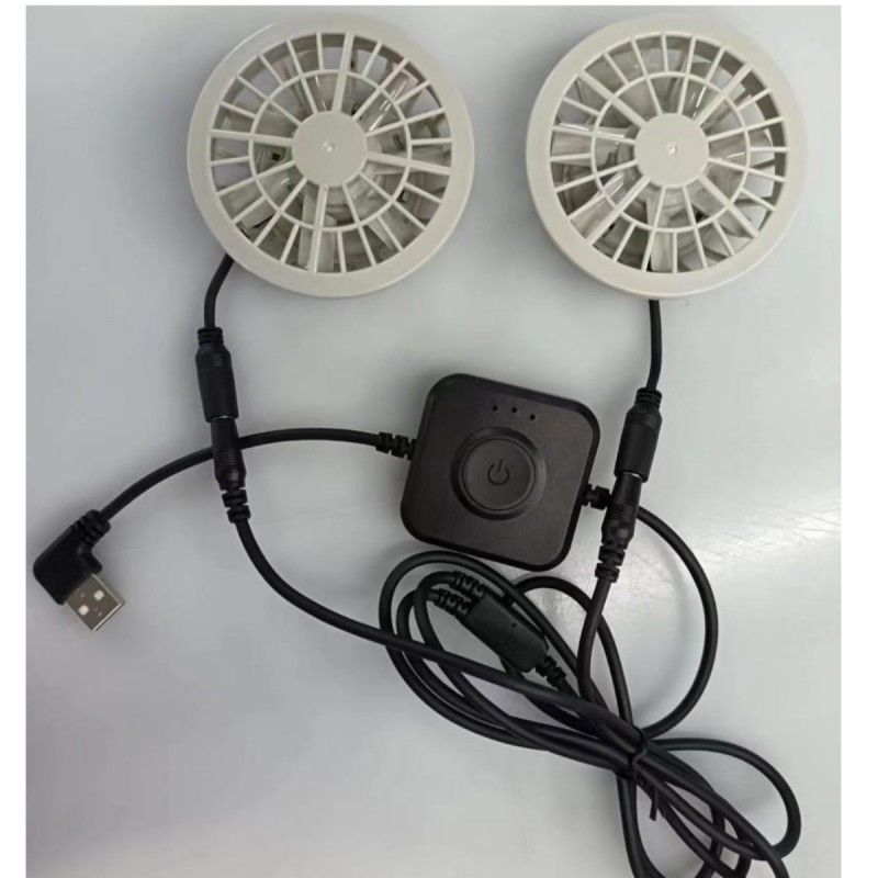 Jepang Brushless Motor AC Vest Fan kecil Dua kipas dalam satu ringan