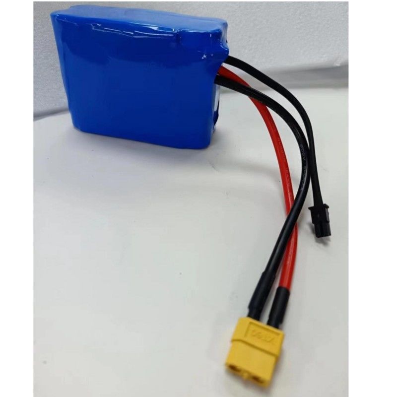 Paket Baterai Khusus 7.4V 16Ah 2S5P 18650 Sel 3200mAh BMS 25A Dengan Colokan Pengisian MX3.0