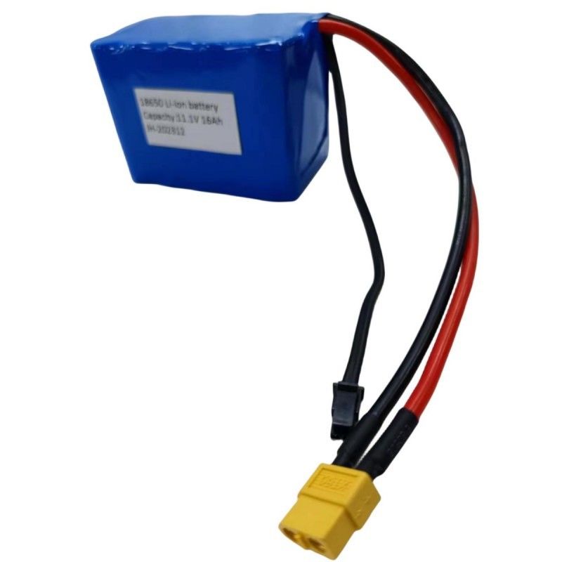 3S5P 18650 Baterai Paket 11.1V 16Ah Dengan Konektor Pengisian MX3.0 Pengisian XT60 Plug Wanita