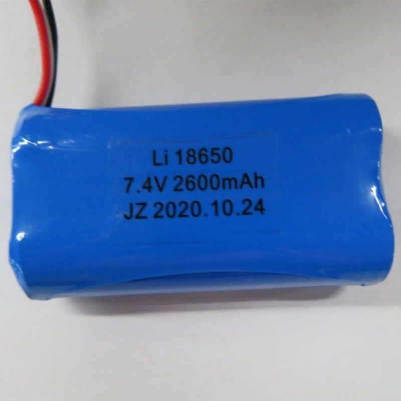 7.4V 2600mAh 18650 Cell Battery Pack Dengan 3 Lead Dan 3-Pin Contact Untuk Mesin Pos