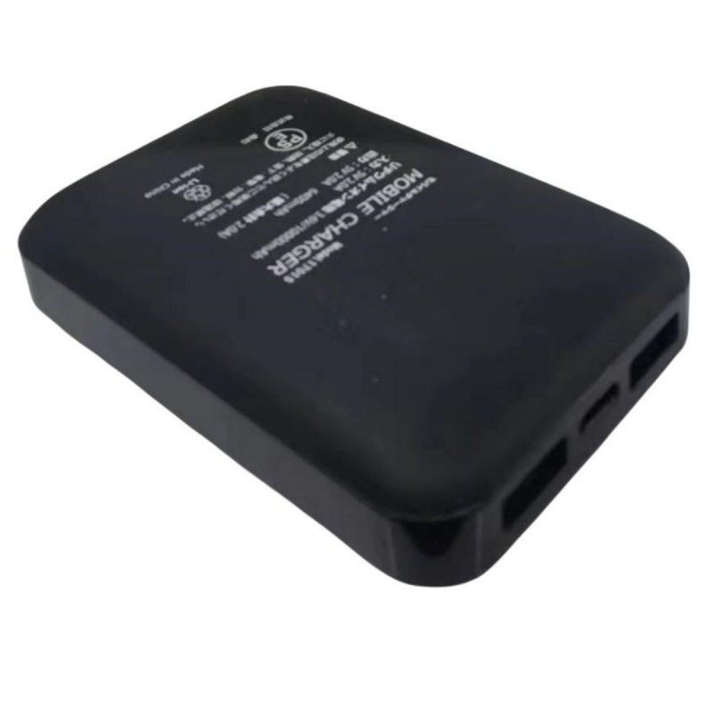 5V 2A USB 10000 Mah Powerbank Dual USB Port Baterai Hitam Power Bank