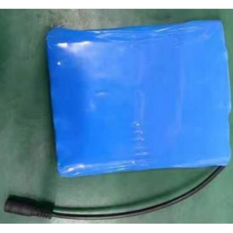Slim 18650 Baterai Paket 6S2P 22.2V 5Ah Dengan DC 5.5x2.1mm Konektor BMS Di Atas