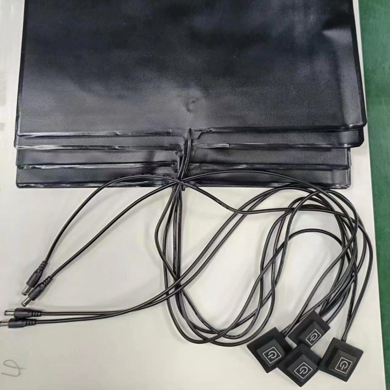 35x35cm Custom Heating Pads 12V Dengan DC Plug Untuk Hot Food Delivery Bag