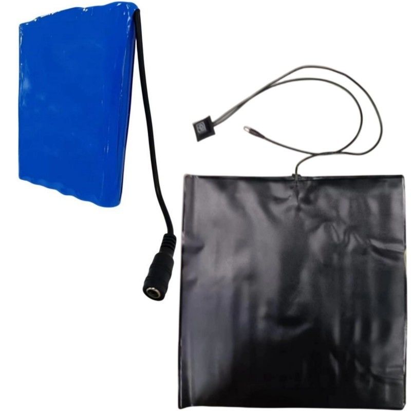 Pengiriman Makanan Panas PVC Heating Pad 12V 10Ah Baterai Powered Heating Pad Ukuran 30x30cm