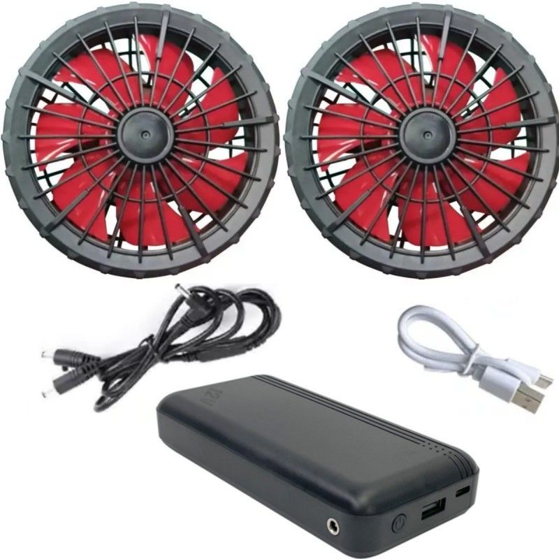 AC jaket pendingin kipas baterai 12v 20000mAh Kecepatan tinggi 10 jam waktu kerja