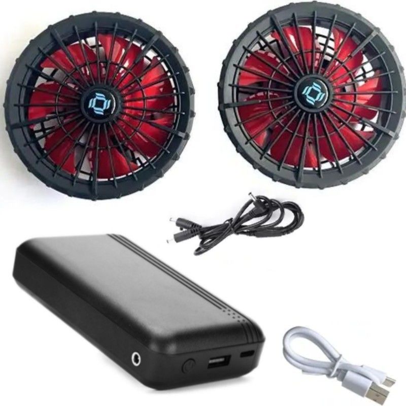 Pakaian Kerja Jaket Pendingin Kipas Baterai Set 12V 10000mAh Dengan Motor Brushless Cina
