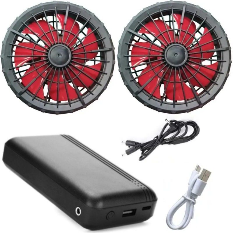 Pakaian Kerja Jaket Pendingin Kipas Baterai Set 12V 10000mAh Dengan Motor Brushless Cina
