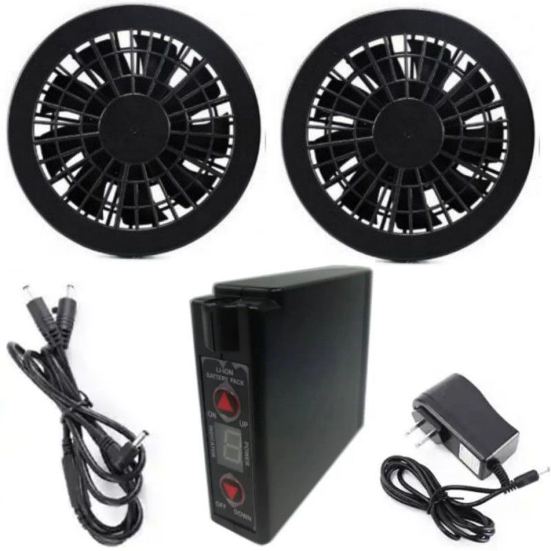 7.2V Jacket Cooling Fan Battery Set 4400mAh Dengan Pengecas Untuk Pakaian Kerja Musim Panas