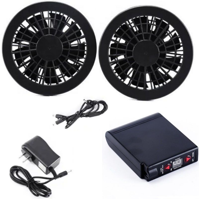 7.2V Jacket Cooling Fan Battery Set 4400mAh Dengan Pengecas Untuk Pakaian Kerja Musim Panas
