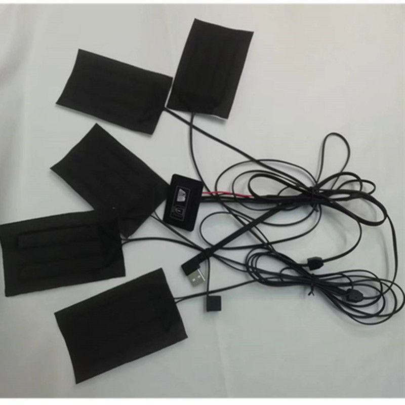 Selimut Pakaian Pemanasan Pad 5pcs masing-masing 7x11cm 5 In One 5V USB Panas Pad Untuk Vest