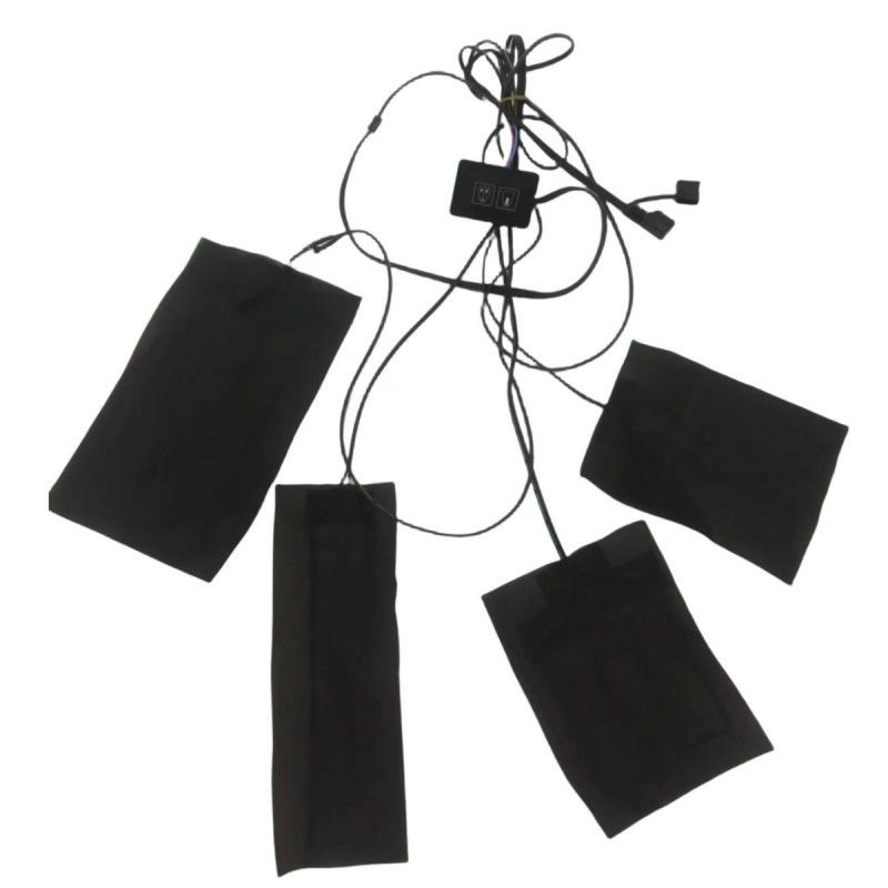 4 In One Pakaian Panas Pad Dua Switch Button Pisah Zona Pemanasan Untuk Pakaian Musim Dingin