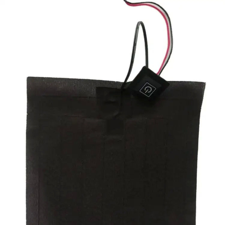 Custom Clothing Heating Pad Ukuran 20x20cm 3.7V Dengan SM 2Pin Plug