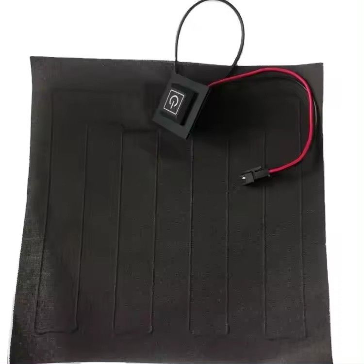 Custom Clothing Heating Pad Ukuran 20x20cm 3.7V Dengan SM 2Pin Plug