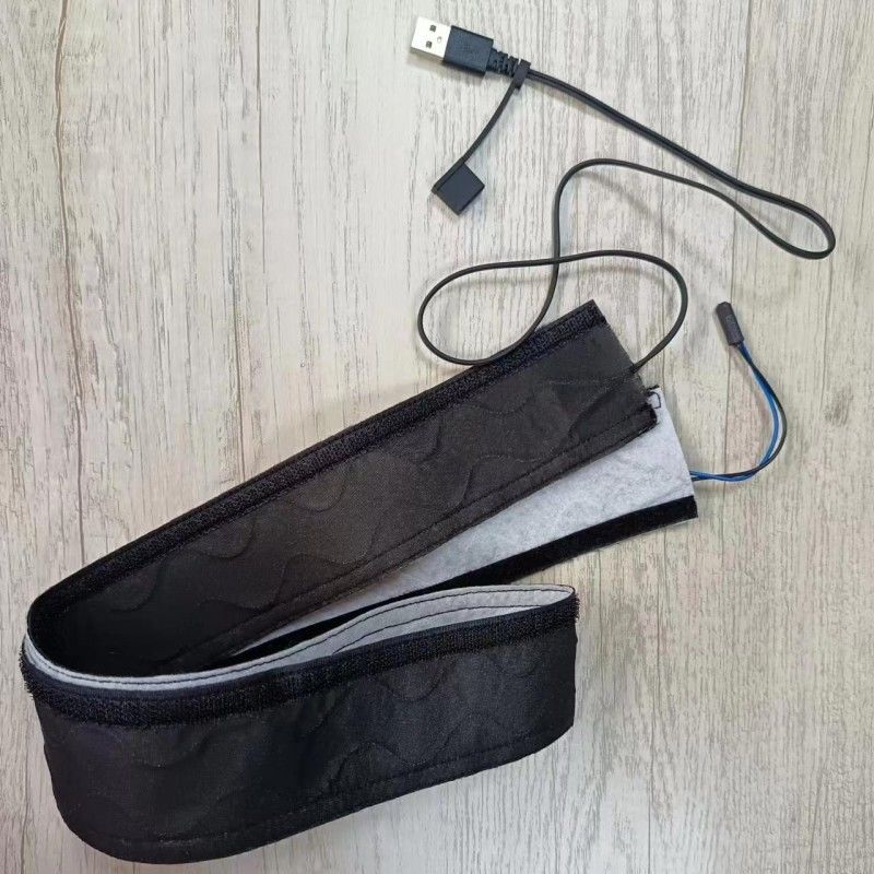 Black Spunlace Kain Custom Heating Pad dengan panjang kabel 50cm dan kontrol daya otomatis