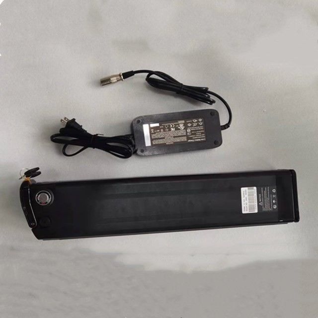 Baterai Litium Silver Fish 48V 25Ah Panjang 630mm dengan pengisi daya Untuk E Bike