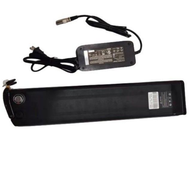 Baterai Litium Silver Fish 48V 25Ah Panjang 630mm dengan pengisi daya Untuk E Bike