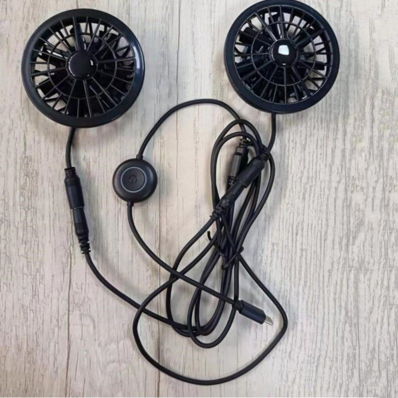 Fan celana 2 pcs Fan pendingin kecil 5V Dengan colokan tipe-C