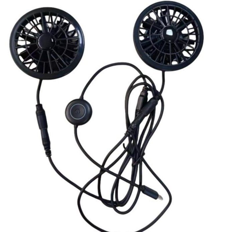 Fan celana 2 pcs Fan pendingin kecil 5V Dengan colokan tipe-C