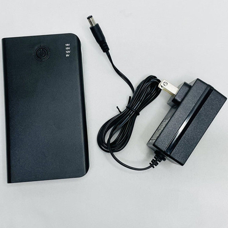 Baterai Powerbanks DC 4 Level Output Voltage 18V 15V 12V 9V Untuk kipas musim panas mantel