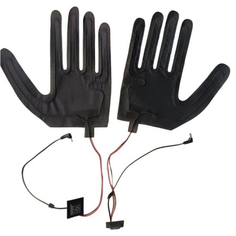 Custom 7.4V Heating Pad untuk sarung tangan dengan DC 3.5x1.35mm colokan
