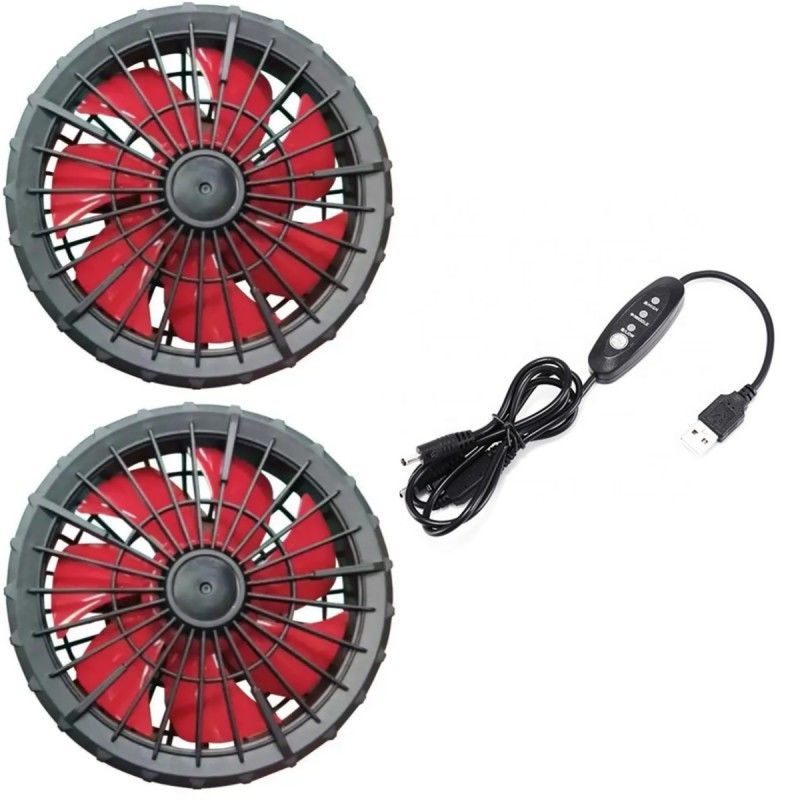 Diameter Luar 105mm 7 Rotary Vane Jacket Cooling Fan Untuk Pakaian Outdoor