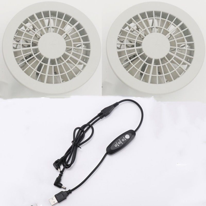 Tiga Tingkat Kecepatan Jaket Pendingin Fan 2 Piece Fan Untuk Musim Panas Pekerja Pria Setelan