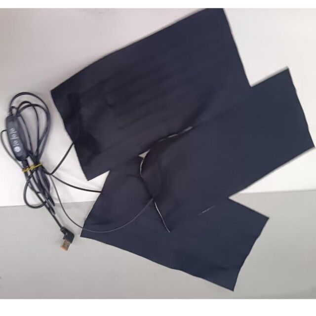 Custom Heating Pad 30X15cm 3pads in One 12V Cloth Heater dengan USB Switch Controller untuk Heating Chair