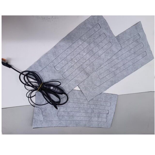 Custom Heating Pad 30X15cm 3pads in One 12V Cloth Heater dengan USB Switch Controller untuk Heating Chair