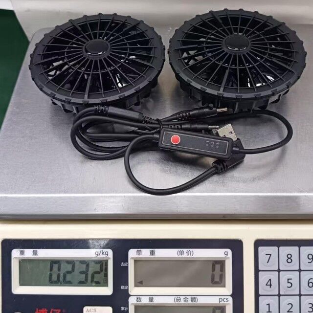 Kipas Pakaian Luar Pendingin Musim Panas dengan 3 Tingkat Kecepatan untuk Kipas Pendingin Jaket Super Tipis 34mm